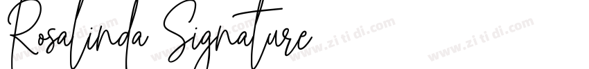 Rosalinda Signature字体转换